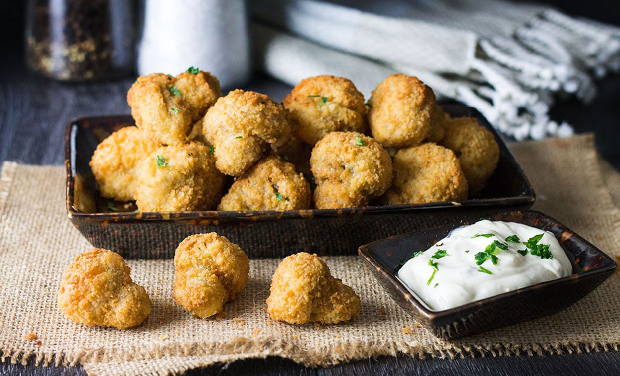 Fried Garlic Mushrooms